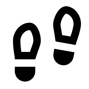 Footprint Line Icon from Remix Line Set