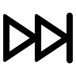 Forward End Line Icon from Remix Line Set