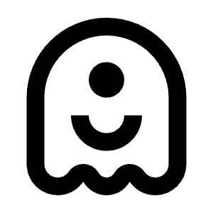 Ghost Smile Line Icon from Remix Line Set