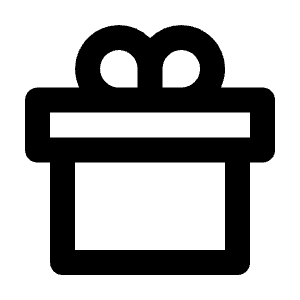 Gift 2 Line Icon from Remix Line Set