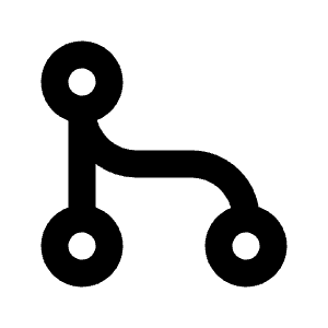 Git Merge Line Icon from Remix Line Set
