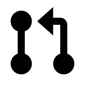 Git Pull Request Fill Icon from Remix Fill Set