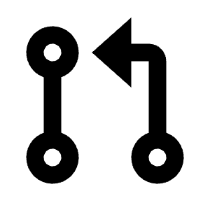 Git Pull Request Line Icon from Remix Line Set