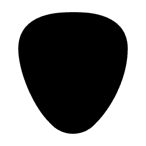 Guitar Pick Icon from Tabler Filled Set