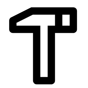 Hammer Line Icon from Remix Line Set