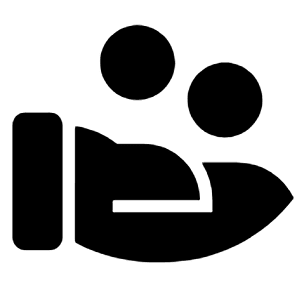 Hand Coin Fill Icon from Remix Fill Set