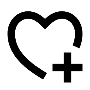 Heart Add 2 Line Icon from Remix Line Set