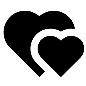 Hearts Fill Icon from Remix Fill Set