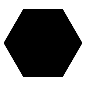 Hexagon Fill Icon from Remix Fill Set
