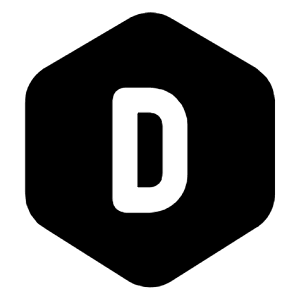 Hexagon Letter D Icon from Tabler Filled Set