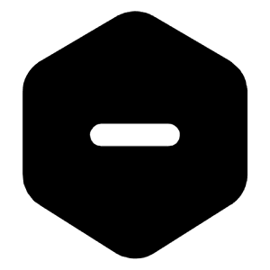 Hexagon Minus Icon from Tabler Filled Set