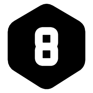 Hexagon Number 8 Icon from Tabler Filled Set