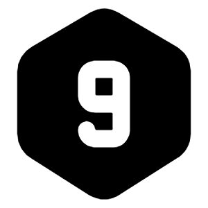 Hexagon Number 9 Icon from Tabler Filled Set