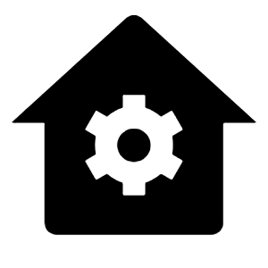 Home Gear Fill Icon from Remix Fill Set