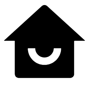 Home Smile Fill Icon from Remix Fill Set