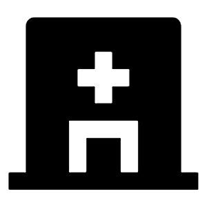 Hospital Fill Icon from Remix Fill Set