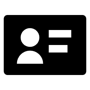 Id Card Fill Icon from Remix Fill Set