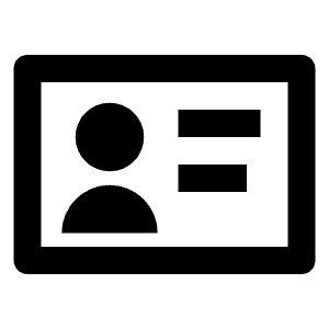 Id Card Line Icon from Remix Line Set