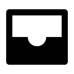 Inbox Fill Icon from Remix Fill Set