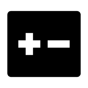 Increase Decrease Fill Icon from Remix Fill Set