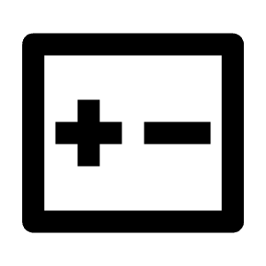 Increase Decrease Line Icon from Remix Line Set