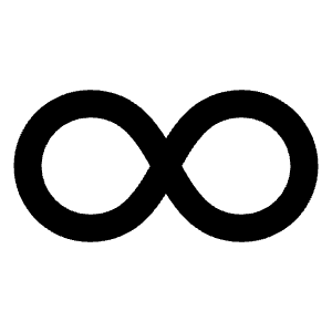 Infinity Fill Icon from Remix Fill Set