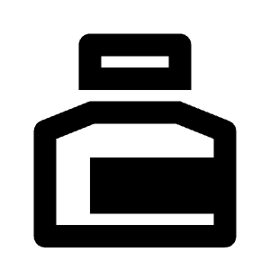 Ink Bottle Line Icon from Remix Line Set