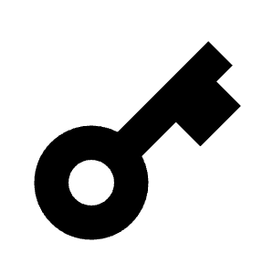 Key 2 Fill Icon from Remix Fill Set