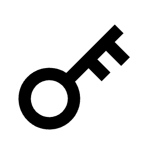 Key 2 Line Icon from Remix Line Set