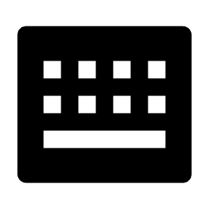 Keyboard Box Fill Icon from Remix Fill Set