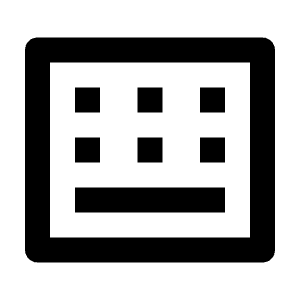 Keyboard Box Line Icon from Remix Line Set