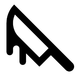 Knife Blood Line Icon from Remix Line Set