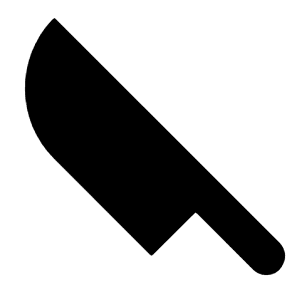 Knife Fill Icon from Remix Fill Set