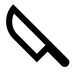 Knife Line Icon from Remix Line Set