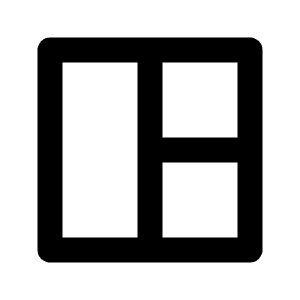 Layout 2 Line Icon from Remix Line Set