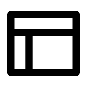 Layout 5 Line Icon from Remix Line Set