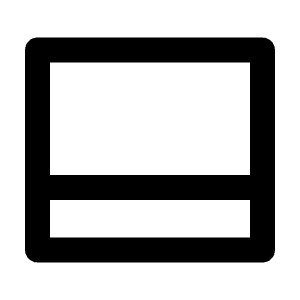 Layout Bottom Line Icon from Remix Line Set