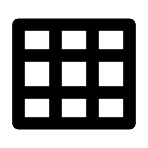 Layout Grid 2 Line Icon from Remix Line Set