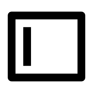 Layout Left 2 Line Icon from Remix Line Set
