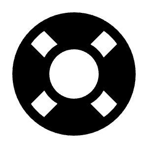 Lifebuoy Fill Icon from Remix Fill Set