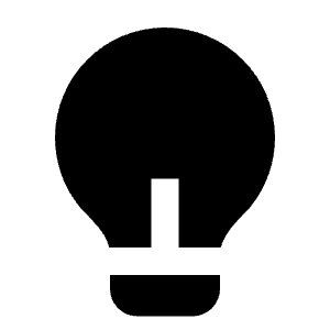 Lightbulb Fill Icon from Remix Fill Set