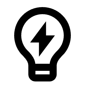 Lightbulb Flash Line Icon from Remix Line Set
