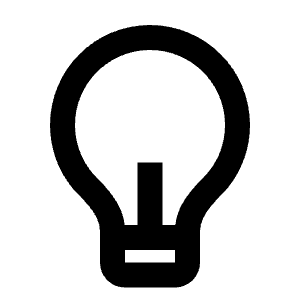 Lightbulb Line Icon from Remix Line Set