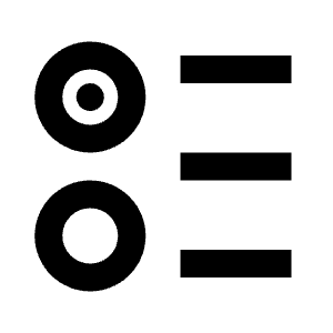 List Radio Icon from Remix Line Set