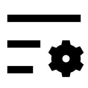 List Settings Fill Icon from Remix Fill Set