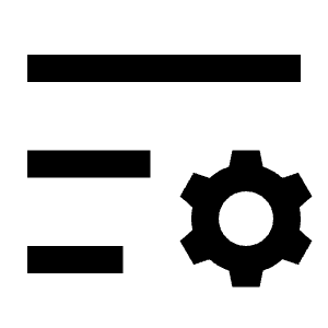 List Settings Line Icon from Remix Line Set