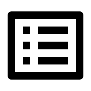 List View Icon from Remix Line Set