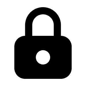 Lock Icon from Tabler Filled Set