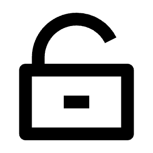Lock Unlock Line Icon from Remix Line Set