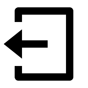 Logout Box Line Icon from Remix Line Set